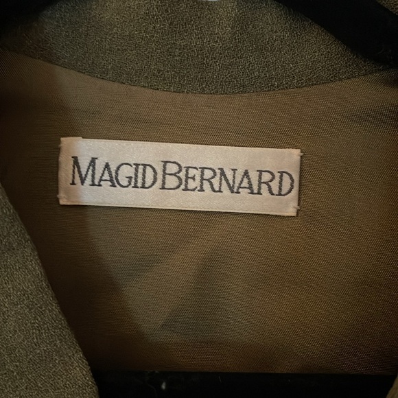 Vintage Olive Size 8 Magid Bernard Skirt & Jacket - Picture 2 of 7